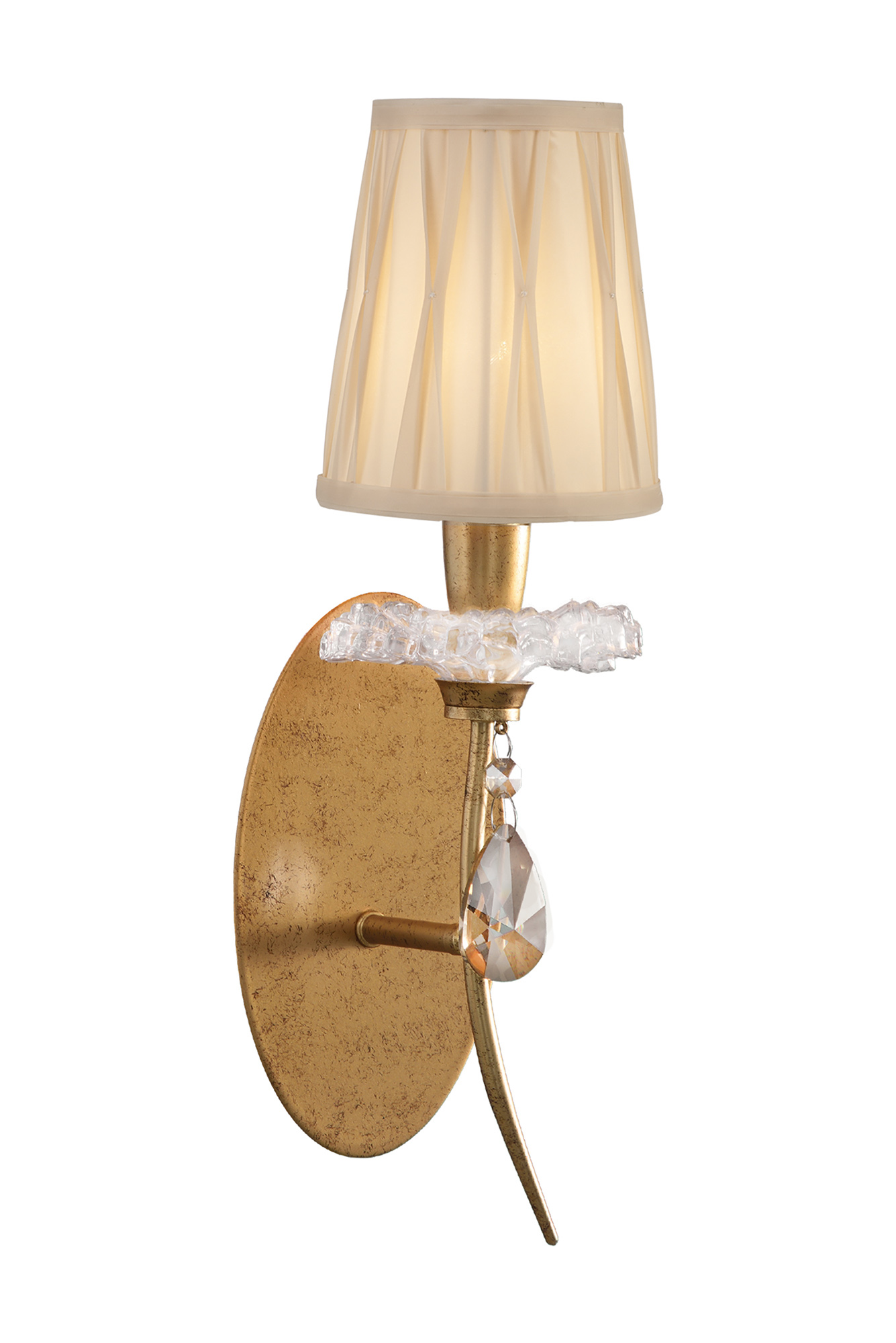 M6295  Sophie Wall Lamp 1 Light Gold Painted